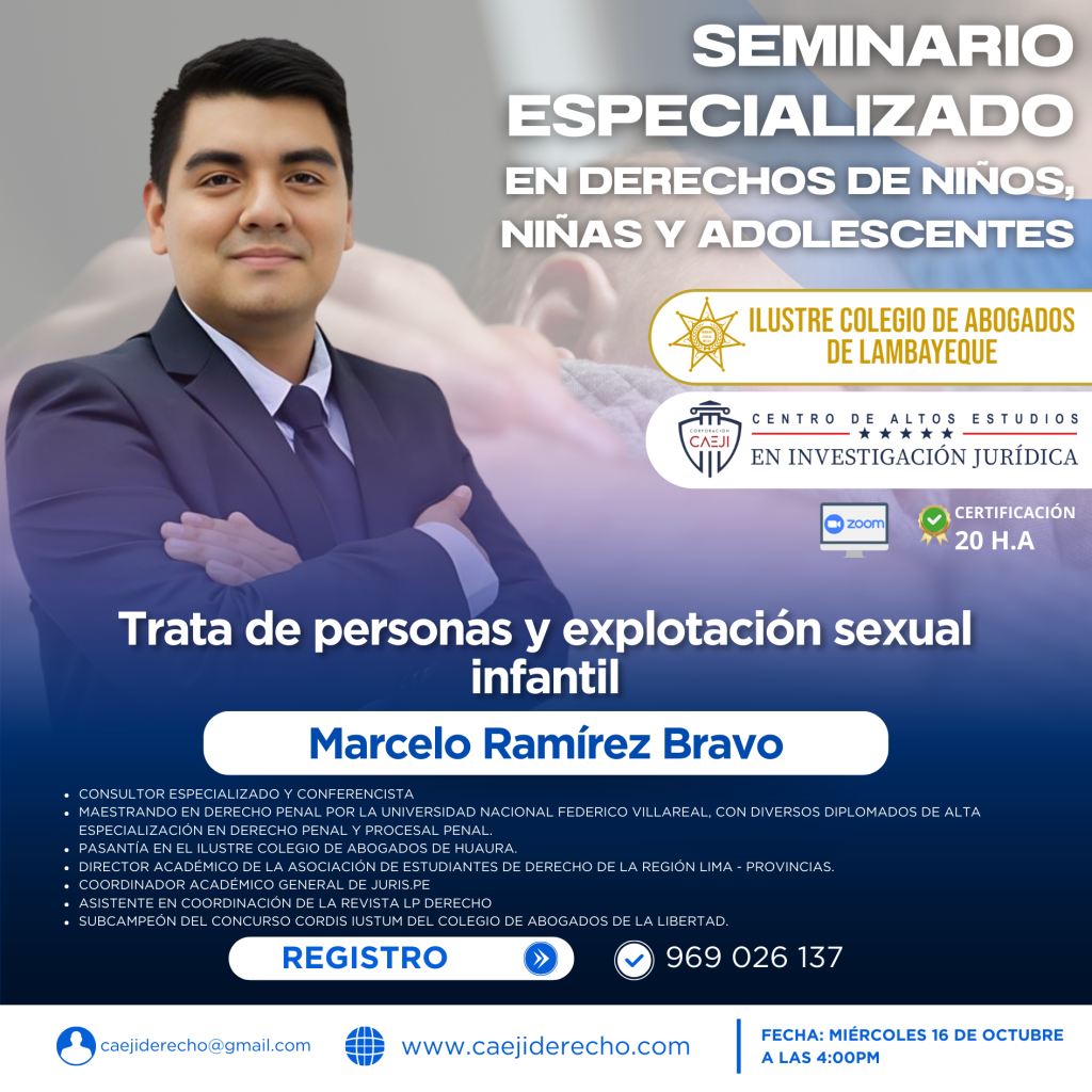 MARCELO RAMIREZ BRAVO- SEMINARIO EN DERECHOS DE NIÑOS